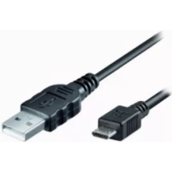 USB kabelis e+p TL 592 1m Micro-USB B USB A Melns