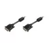 DIGITUS - DVI kabelis - Dual Link - DVI-D (M) - DVI-D (M) - 5,0m - liets, īkšķa skrūves - melns (AK-320101-050-S)
