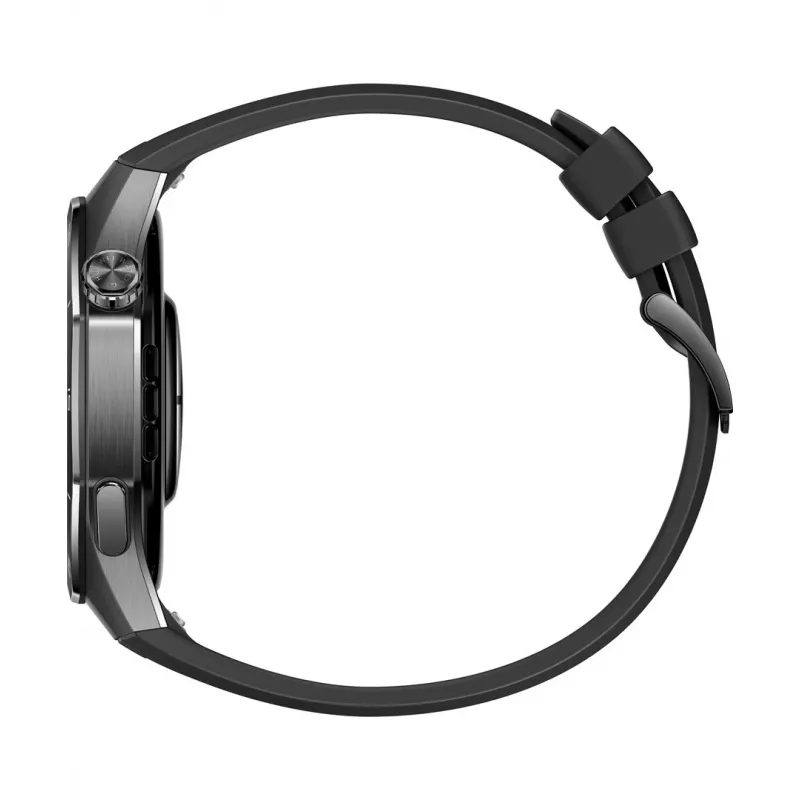 Viedpulkstenis HUAWEI WATCH GT5 Pro 46mm — 1,43 collu AMOLED, GPS, 524 mAh, titāna korpuss, melna siksniņa