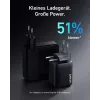 Iekštelpu USB ātrās uzlādes lādētājs Anker Prime A2669313 — 67 W, 1×USB-A, 2×USB-C, melns