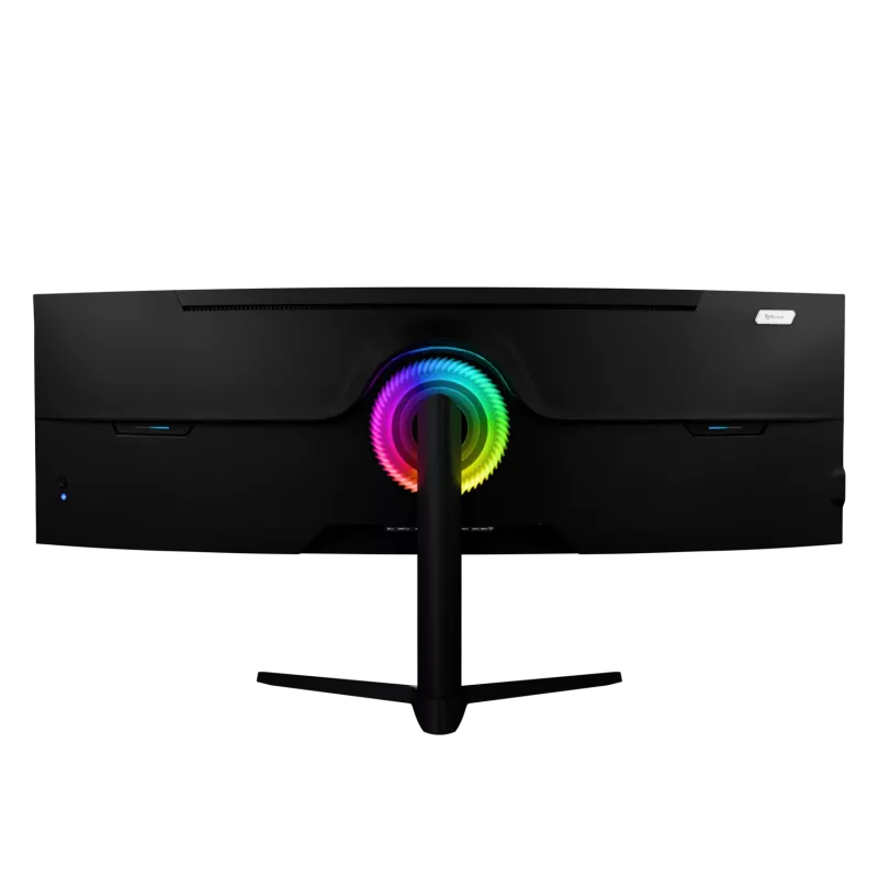 49 collu izliekts LED monitors Arozzi Nova — 5120 x 1440 Dual QHD, VA panelis, 4 ms, USB centrmezgls, VESA