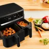 Tefal Easy Fry EY901N Double 8.3 L Stāvošs 2700 W Karstā gaisa fritieris Melns