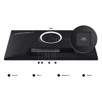 JAPANNEXT JN-I270WQHD300F-HSP datora monitors 68,6 cm (27 collas) 2560 x 1440 pikseļi Wide Quad HD LED pelēks