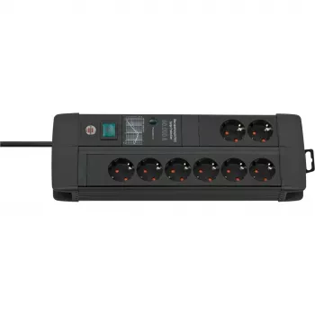Strāvas pagarinātājs Brennenstuhl 1256000698 3 m 8 maiņstrāvas rozetes Iekštelpām Melns