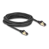 Tīkla kabelis DeLOCK RJ45 Cat.6A vīriešu uz vīriešu S/FTP 5 m melns