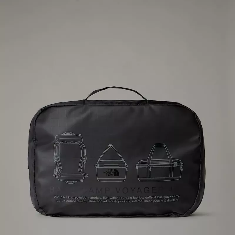 Ceļojumu soma The North Face Base Camp Voyager Duffel 42L - TNF Black/asphalt pelēka