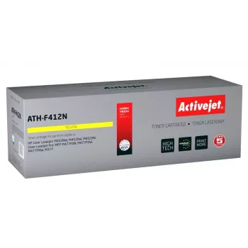 Activejet ATH-F412N toneris (aizstājējs HP 410A CF412A; Supreme; 2300 lappuses; dzeltens)