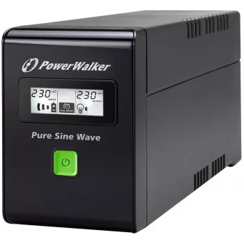 PowerWalker VI 600 SW FR Nepārtrauktās barošanas avots (UPS) 600 VA 2 maiņstrāvas izejas Line-Interactive (VI 600 SW FR)