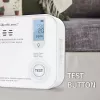 Oglekļa monoksīda sensors QOLTEC 52577 — ar baterijām darbināma signalizācija, 85 dB skaņas līmenis