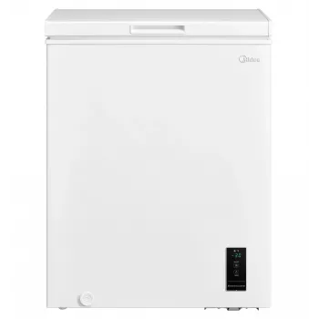 Midea saldētava | MDRC207FEE01 | Energoefektivitātes klase E | Lādes tipa | Brīvi stāvoša | Augstums 85 cm | Kopējā neto ietilpība 142 L | Balta