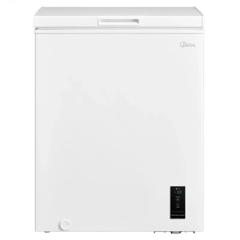 Midea saldētava | MDRC207FEE01 | Energoefektivitātes klase E | Lādes tipa | Brīvi stāvoša | Augstums 85 cm | Kopējā neto ietilpība 142 L | Balta