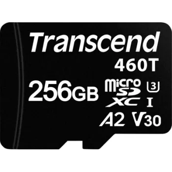 Transcend TS256GUSD460T-VS1 microSD karte mazumtirdzniecības iepakojumā 256 GB (TS256GUSD460T-VS1)