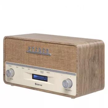 Pārnēsājamais radio Denver DAB-36LW digitālais uztvērējs DAB+ 5W LCD