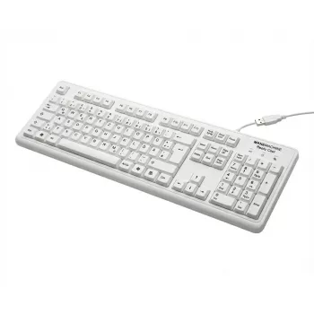 MAN&MACHINE Keyboard Really Cool wh. Higiēniskā tastatūra, balta, USB, DE (RCLP/DE/W5)