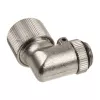 90 grādu savienojums G1/4 collas uz 13/10 mm - kompakts, sudraba