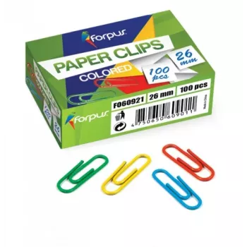 Clips Forpus, krāsaini, 26mm, apaļi (100) 1104-008