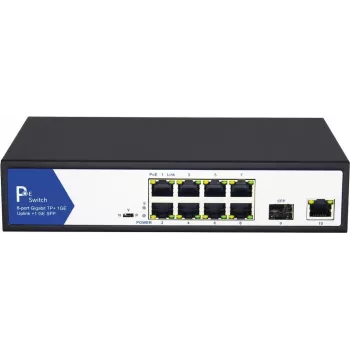 Gigabit Ethernet slēdzis VALUE 21.99.1193 10/100/1000 Mbit/s, nevadāms, 8 pieslēgvietas