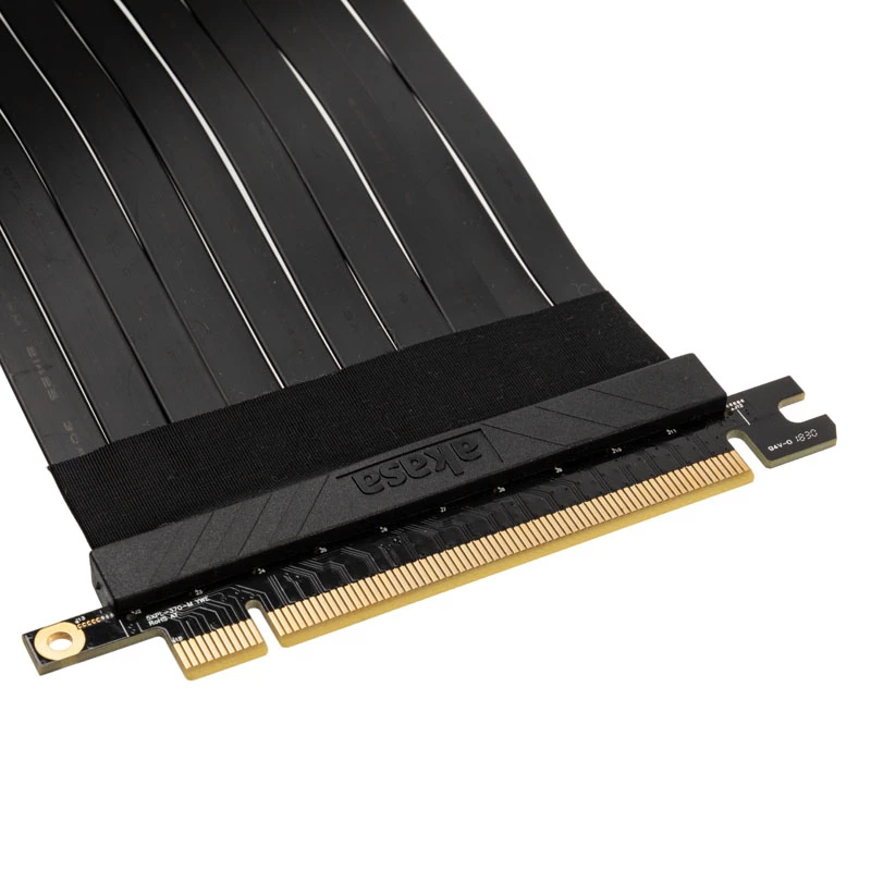 Riser kabelis Akasa RISER Melns X2 Premium PCIe 3.0 x16 20CM