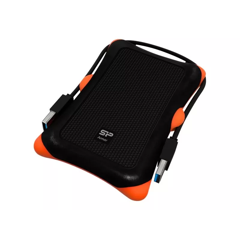 HDD/SSD korpuss Silicon Power Armor A30, 2,5 collu vienas vietas, USB 3.2 Gen 1, Micro-USB A, oranžs/melns