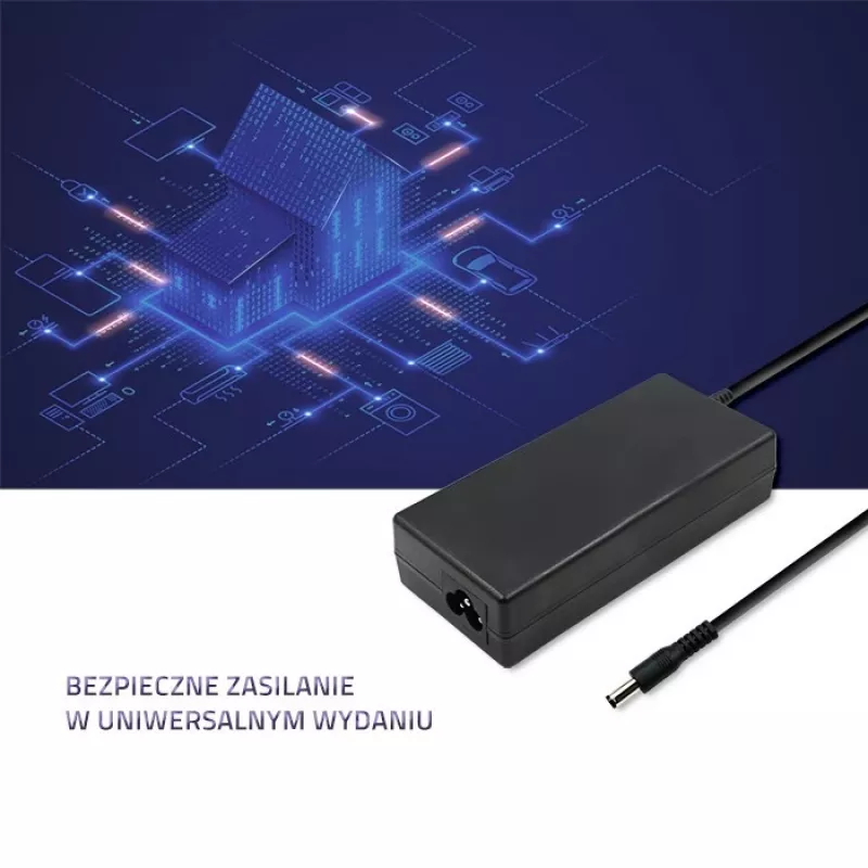 Strāvas adapteris Qoltec 50797 iekštelpām melns klēpjdatoram 1,16 m kabelis