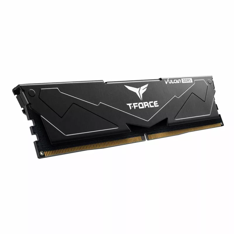 T-FORCE Vulcan - DDR5 - komplekts - 32 GB: 2 x 16 GB - DIMM 288-PIN - 3000 MHz / PC5-48000 - CL30 - 1,35 V - bez buferizācijas - on-die ECC - melns (FLBD532G6000HC30DC01)