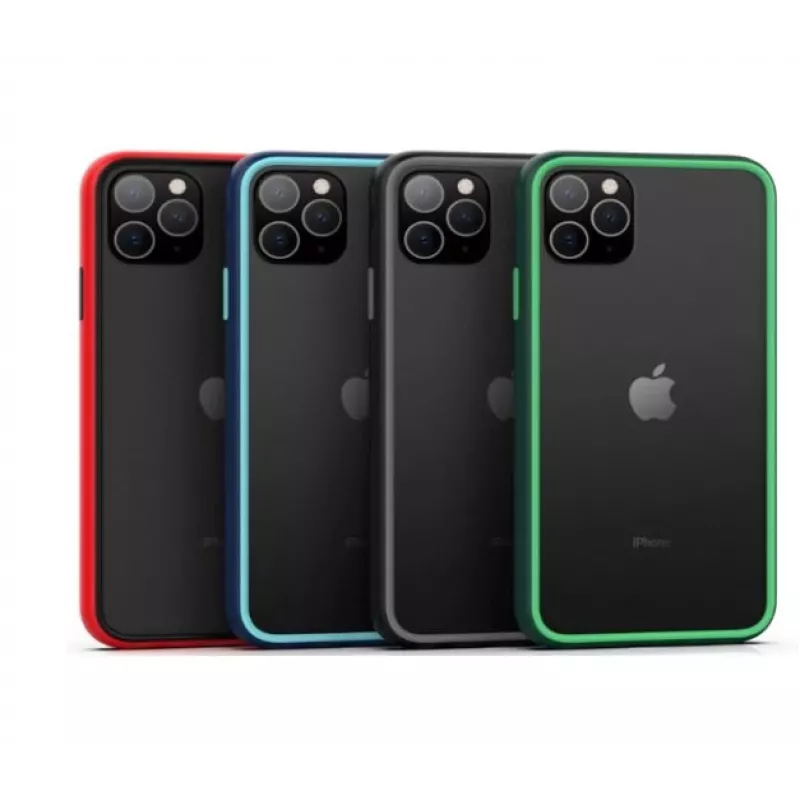 Aizsargājošs triecienu absorbējošs futrālis COMMA Joy iPhone 11 Pro, sarkans — triecienu absorbējošs aizsargapvalks