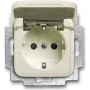 BUSCH JAEGER 20 EUKB-212 - CEE 7/3 - 2P+E - Bēšs - 250 V - 16 A - 71 mm