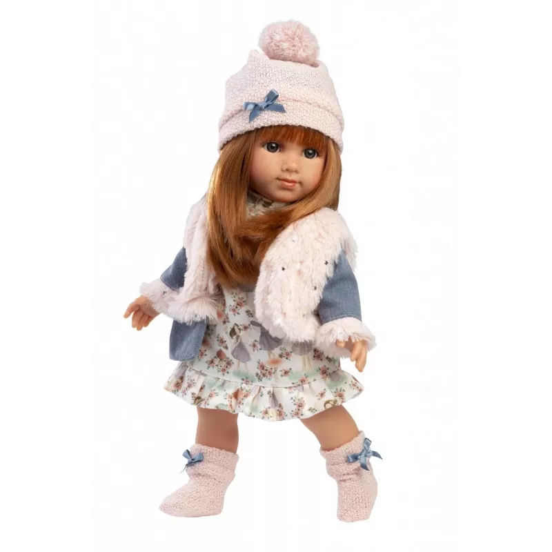 Llorens Nicole 35 cm — reālistiski vaibsti, mīksts ķermenis, lelle mazulīte