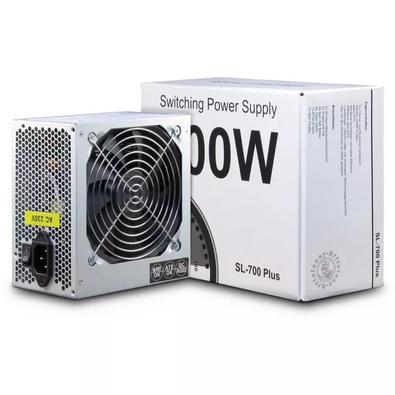 Inter-Tech SL-700 Plus - Barošanas bloks (iekšējais) - ATX12V 2,4 - AC 230 V - 700 W - aktīvais PFC (88882141)