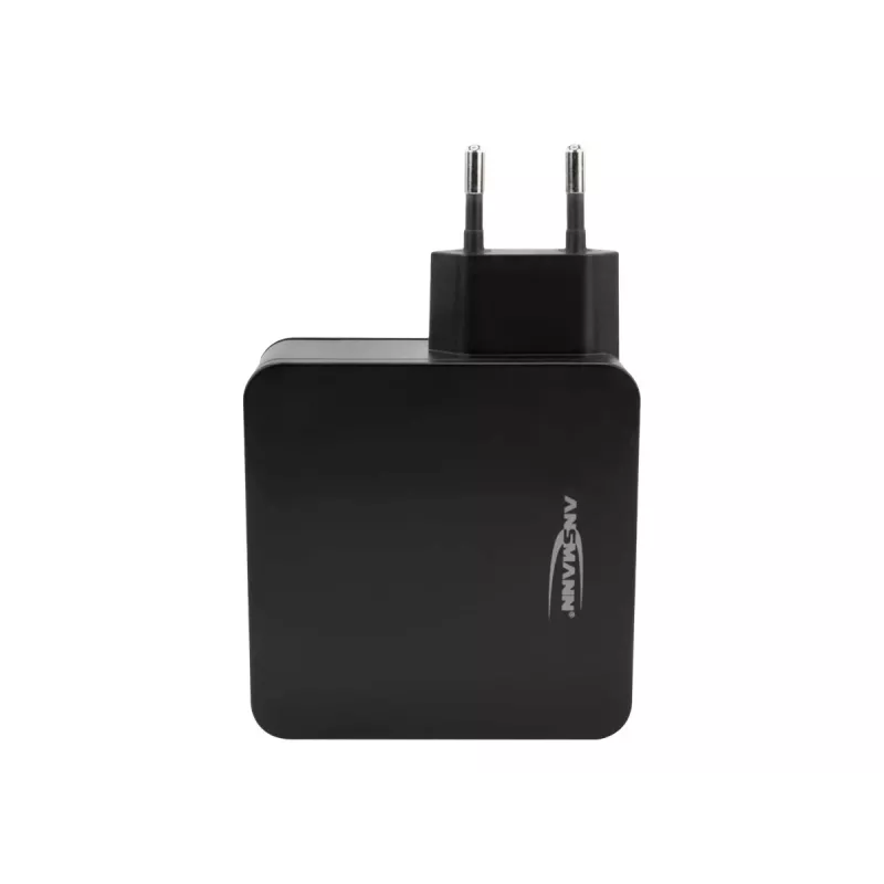 ANSMANN 247PD - Barošanas bloks - 45 W - 4700 mA - PD, QC 3.0 - 2 izejas porti (USB, USB-C) - Melns (1001-0095)