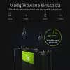 Jaudas pārveidotājs zaļa Cell INV10 2000 W, 12 V līdzstrāva uz 230 V maiņstrāvu, C tipa izeja, 50 Hz, melns