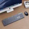 Gembird KBS-WCH-04 bezvadu galda komplekts (tastatūra + pele), melna, US izkārtojums
