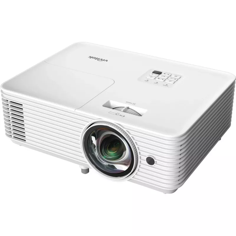 Īsa metiena projektors Vivitek DX335ST — 3 200 ANSI lm, WXGA 1280×800, metiena attiecība 0,52:1, 16 W skaļrunis, HDMI 2.0