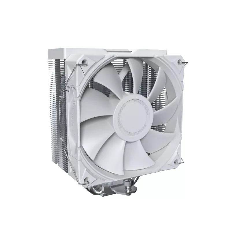 CPU gaisa dzesētājs Montech NX400, 120 mm ventilatori, Balts, izmēri 156×74×120 mm, TDP 270 W