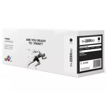 Toner paredzēta HP LJ PRO M404 CF259X TH-259XRO atjaunota Melns