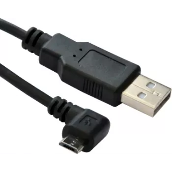 Microconnect USBABMICRO3ANG USB kabelis USB 2.0 3 m Micro-USB B USB A Melns