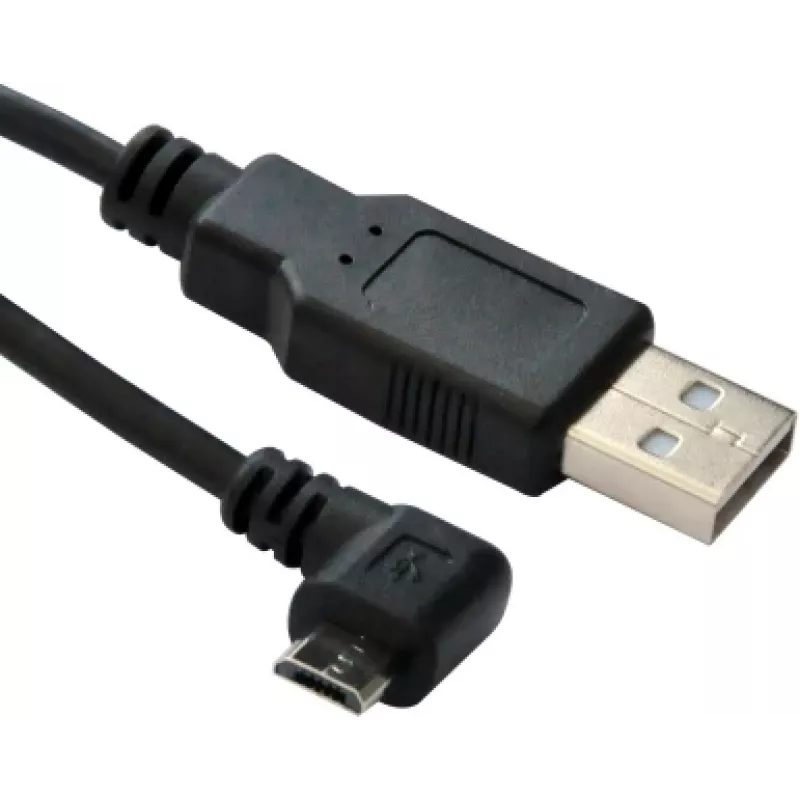 Microconnect USBABMICRO3ANG USB kabelis USB 2.0 3 m Micro-USB B USB A Melns