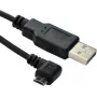 Microconnect USBABMICRO3ANG USB kabelis USB 2.0 3 m Micro-USB B USB A Melns