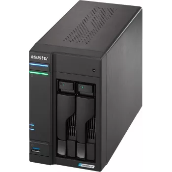 Asustor LOCKERSTOR 2 Gen2 (AS6702T) NAS Desktop Intel® Celeron® N5105 4 GB DDR4 0 TB ADM melns