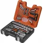 Uzgriežņu atslēgu komplekts BAHCO BAHS910 — 92 detaļu instrumentu komplekts ar 1/4 collu un 1/2 collu piedziņām