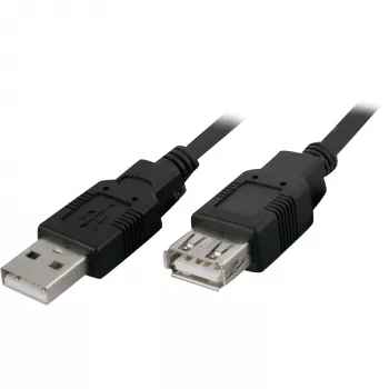 USB A uz USB A kabelis GEMBIRD 68904, USB 2.0, 3 m, melns