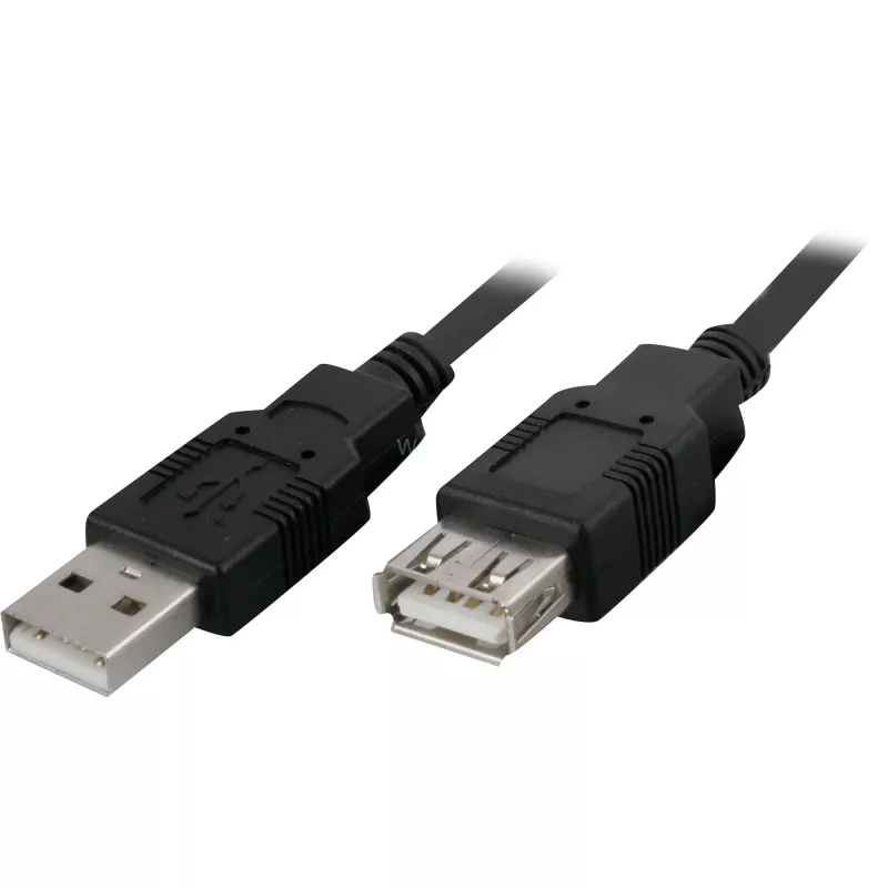 USB A uz USB A kabelis GEMBIRD 68904, USB 2.0, 3 m, melns