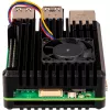 Joy-IT Armor Case BLOCK ACTIVE SBC-korpuss, piemērots izstrādes komplektiem Raspberry Pi (RB-AlucaseP5-07FAN)