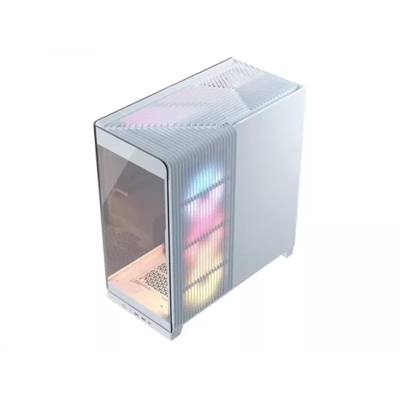 PC korpuss Corsair 4500X LX-R RGB rūdīta stikla Midi Tower balts