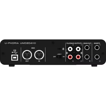 Behringer UMC204HD papildu mūzikas aprīkojums
