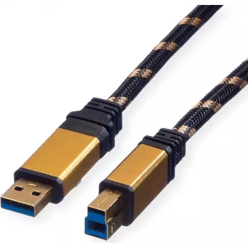 ROLINE Gold - USB kabelis - USB Type B (vīr.) uz USB Type A (vīr.)