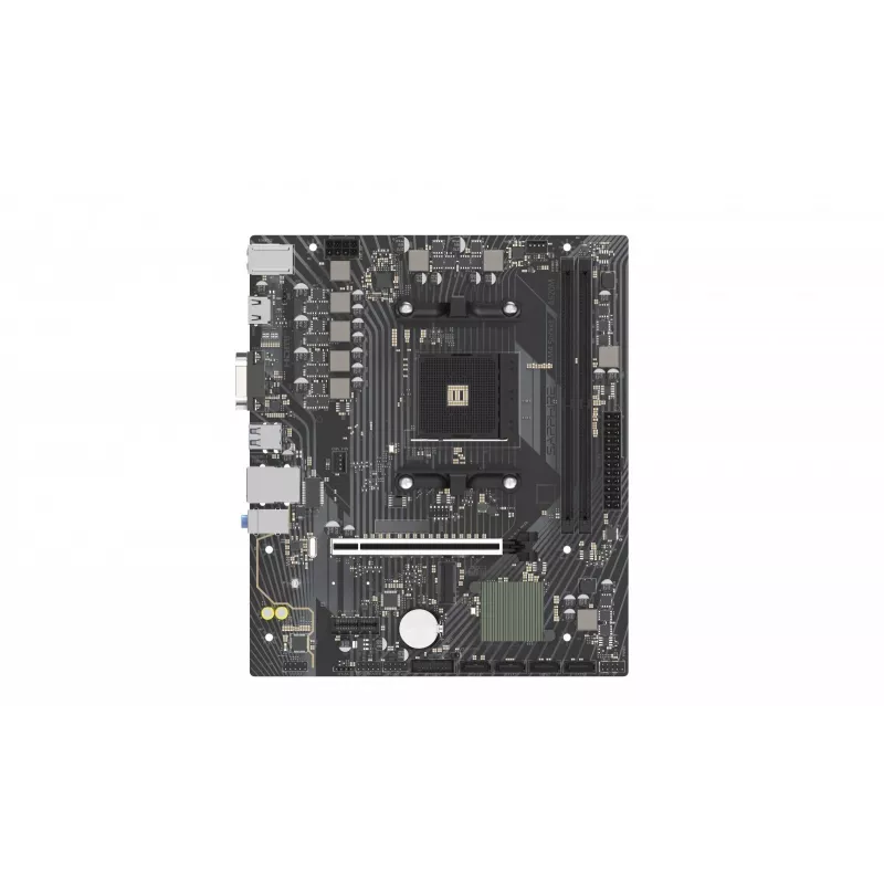 Micro ATX mātesplate Sapphire A520M-E ligzdai Socket AM4, AMD A520 mikroshēmojums, 2x DDR4 DIMM, max 64 GB, PCIe 3.0 x16/x1, SATA III, Gigabit LAN