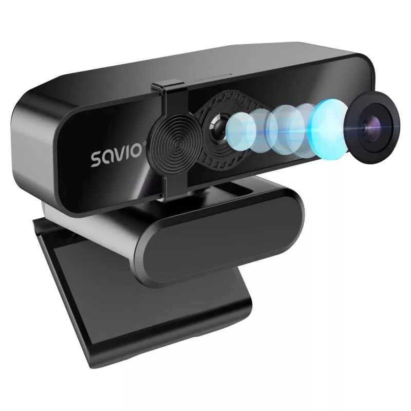 Savio CAK-06 tīmekļa kamera 3840 x 2160 pikseļi USB Melna