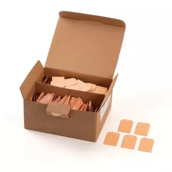 Kravas etiķetes HERMA 6012 35x60 mm ar plastmasas cilpiņām