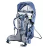 Bērnu nēsāšanas mugursoma Deuter Kid Comfort Pro, zila, poliamīds, maks. 22 kg, saulessargs, sānu kabata